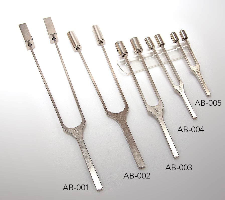 Stimmgabeln für HNO Arzt mit Dämpfer | Hals-Nasen-Ohrenarzt